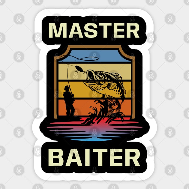 master baiter black funny Sticker by Mas To